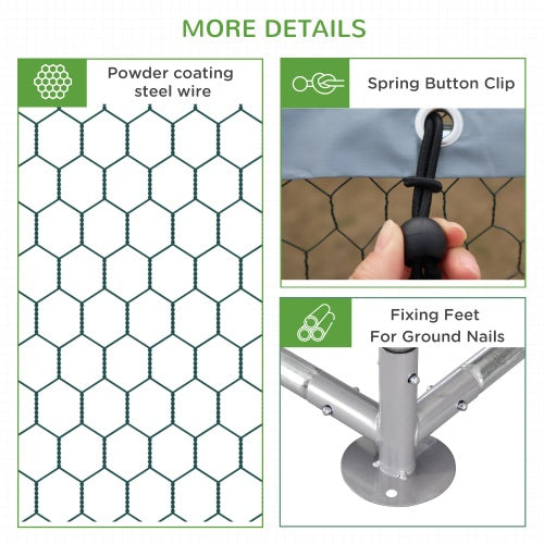 Large Metal Chicken Track For Chicken Coop With Waterproof And UV Cover
