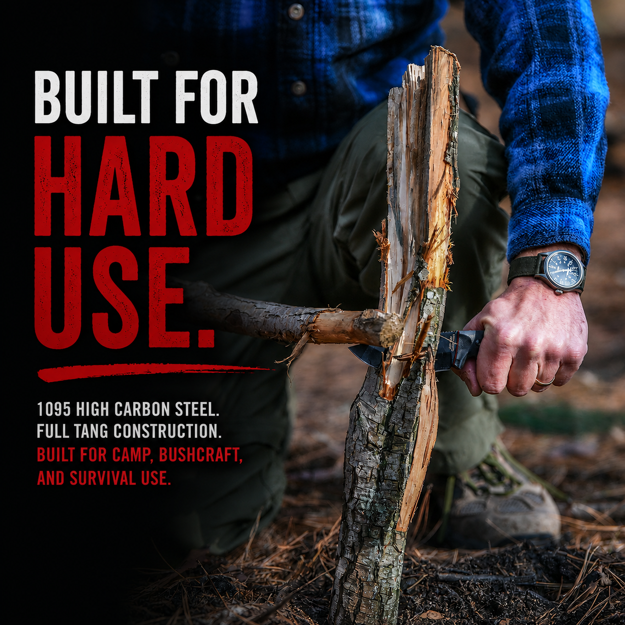 The Bloodline™ | 1095 Carbon Steel Bushcraft Knife