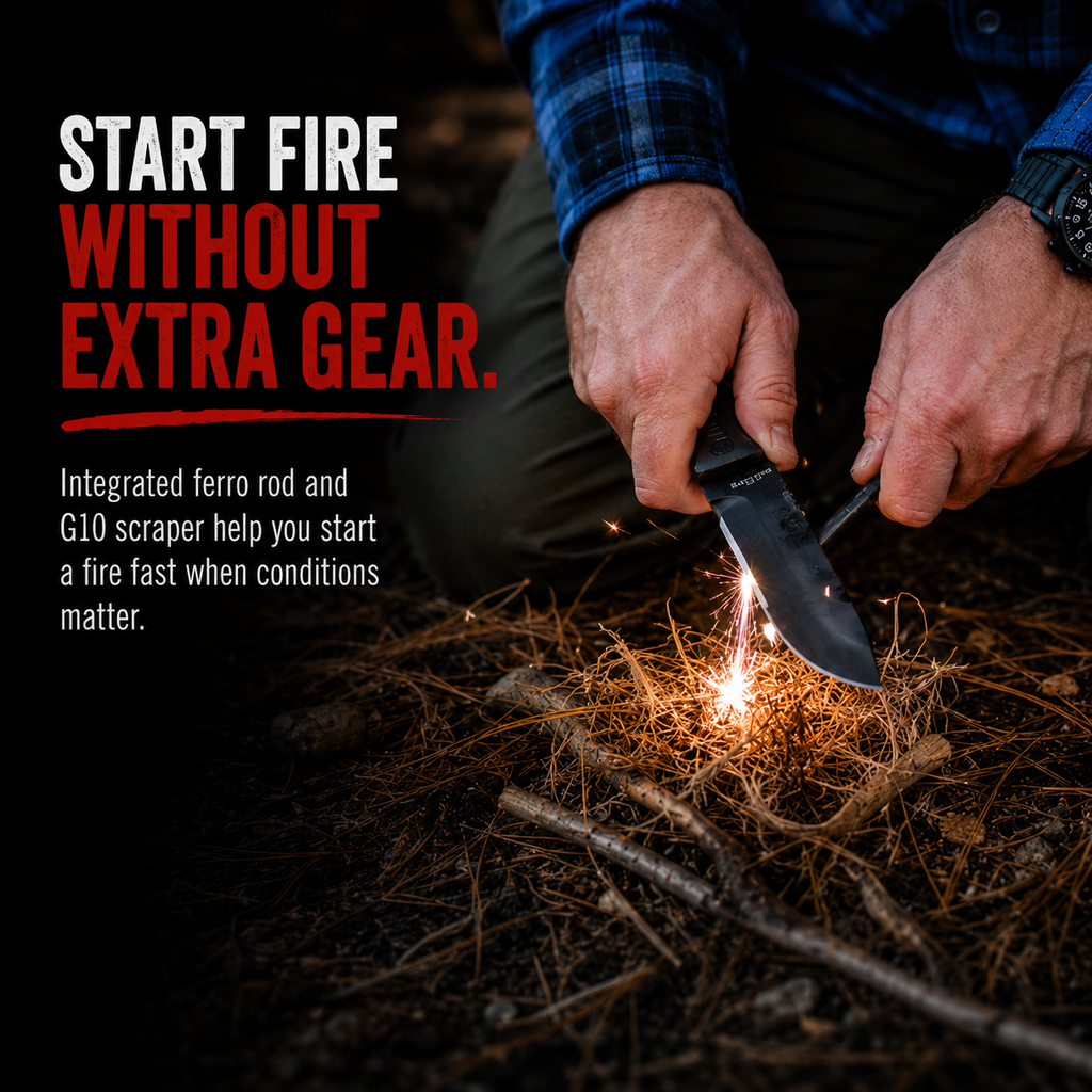 The Bloodline™ | 1095 Carbon Steel Bushcraft Knife