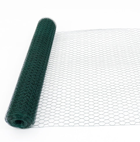 Large Size Galvanized Hexagonal Floral Green Chicken Wire, Outdoor Anti-Rust Chicken Wire Poultry Netting For Garden, Large Chicken Coop Wire Fencing